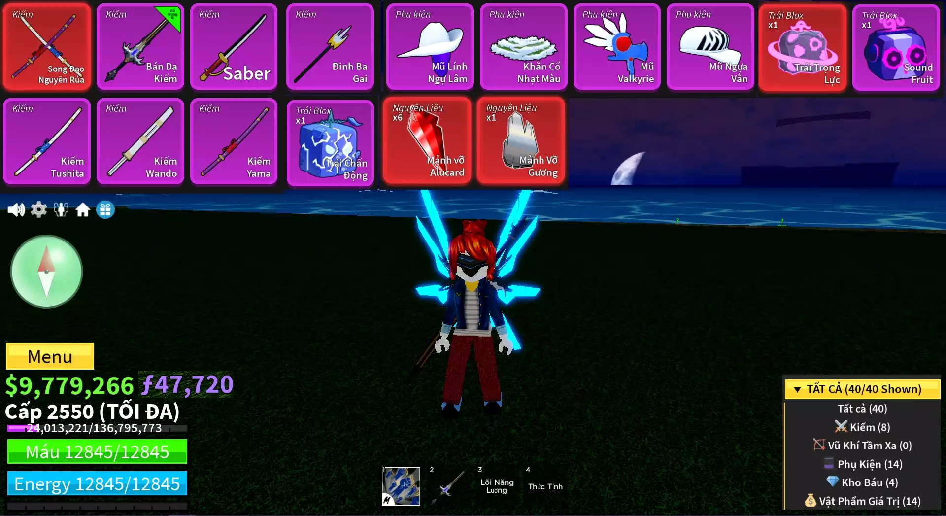 👑Acc Tộc Cyborg V4 Full GEAR + Cực Nhiều Beli, Frag