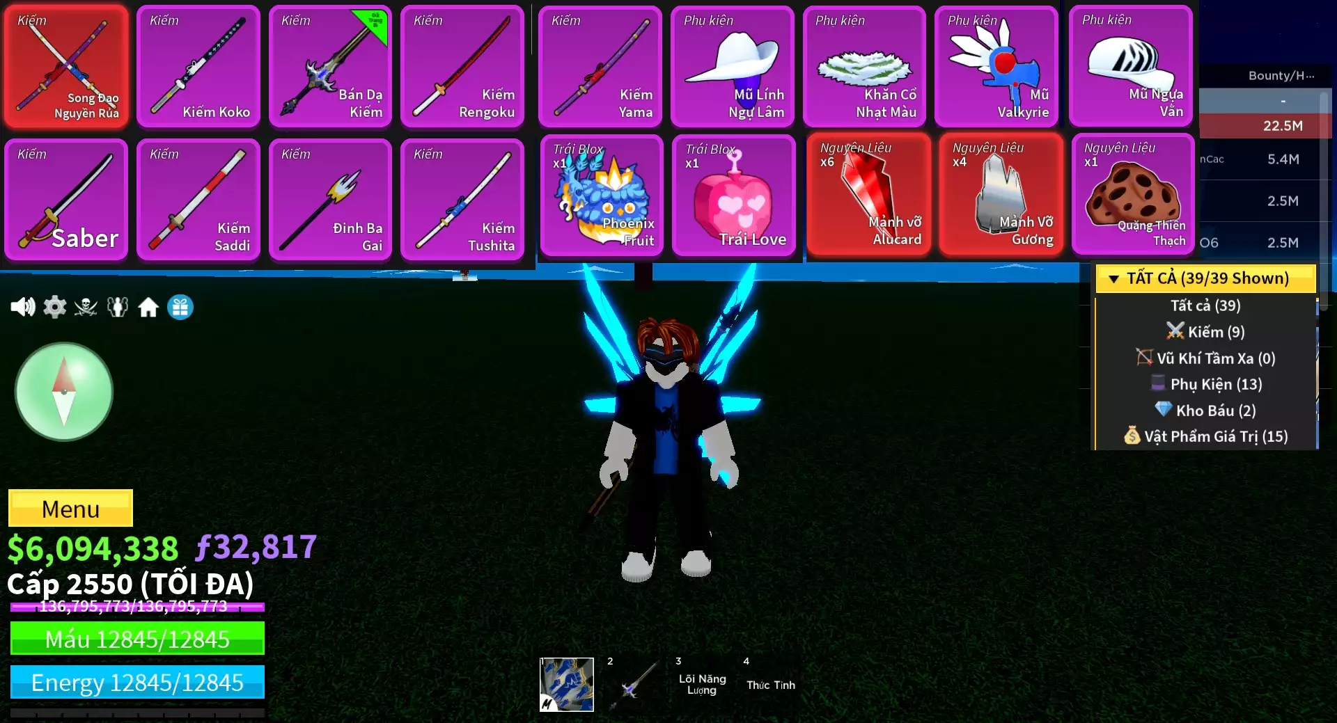 👑Acc Tộc Cyborg V4 Full GEAR + Cực Nhiều Beli, Frag