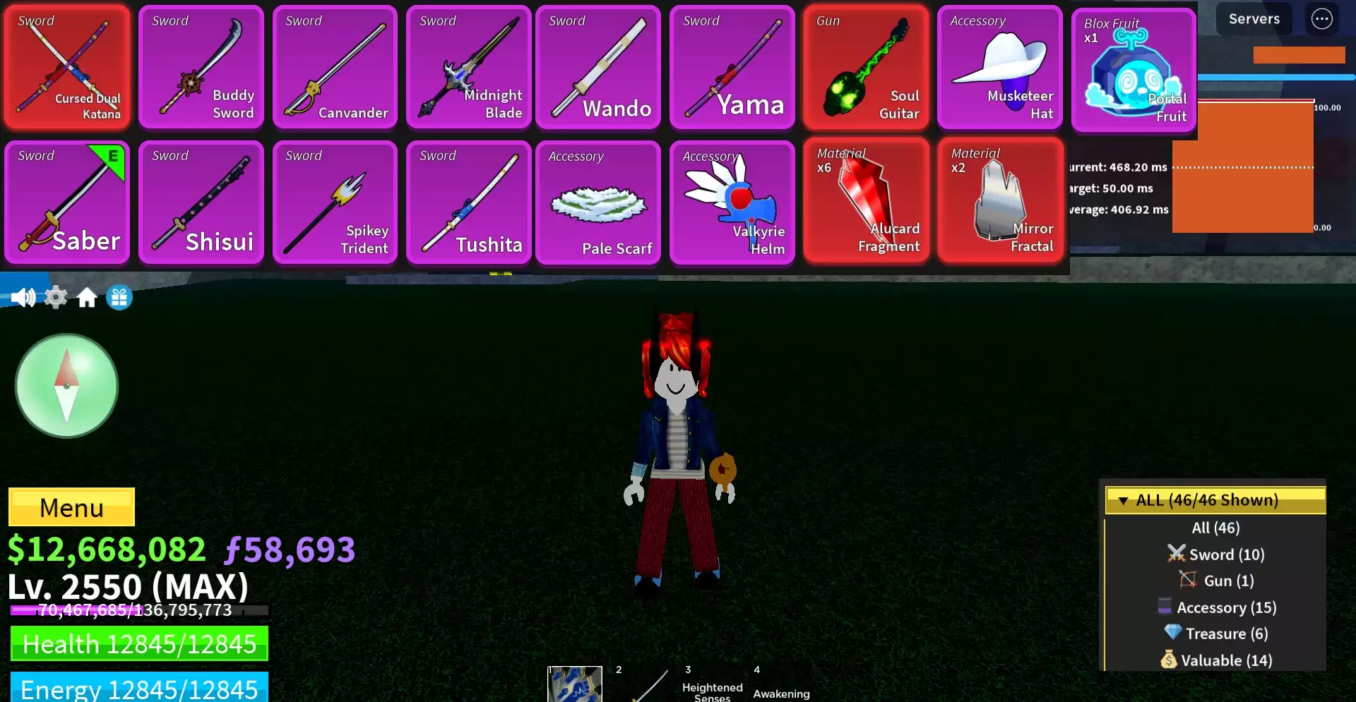 👑Acc Tộc Quỷ (Ghoul) V4 Full GEAR + Cực Nhiều Beli, Frag