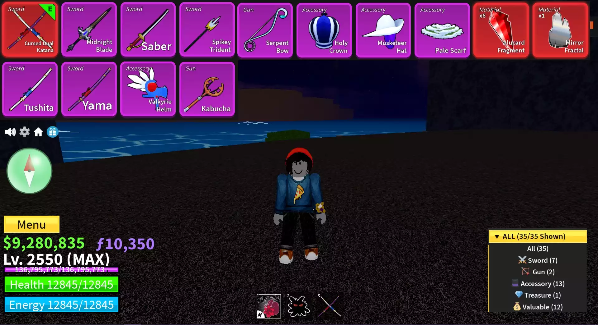 👑Acc Tộc Human V4 Full GEAR + Meele Mới (Sanguine ART) + Cực Nhiều Beli, Frag