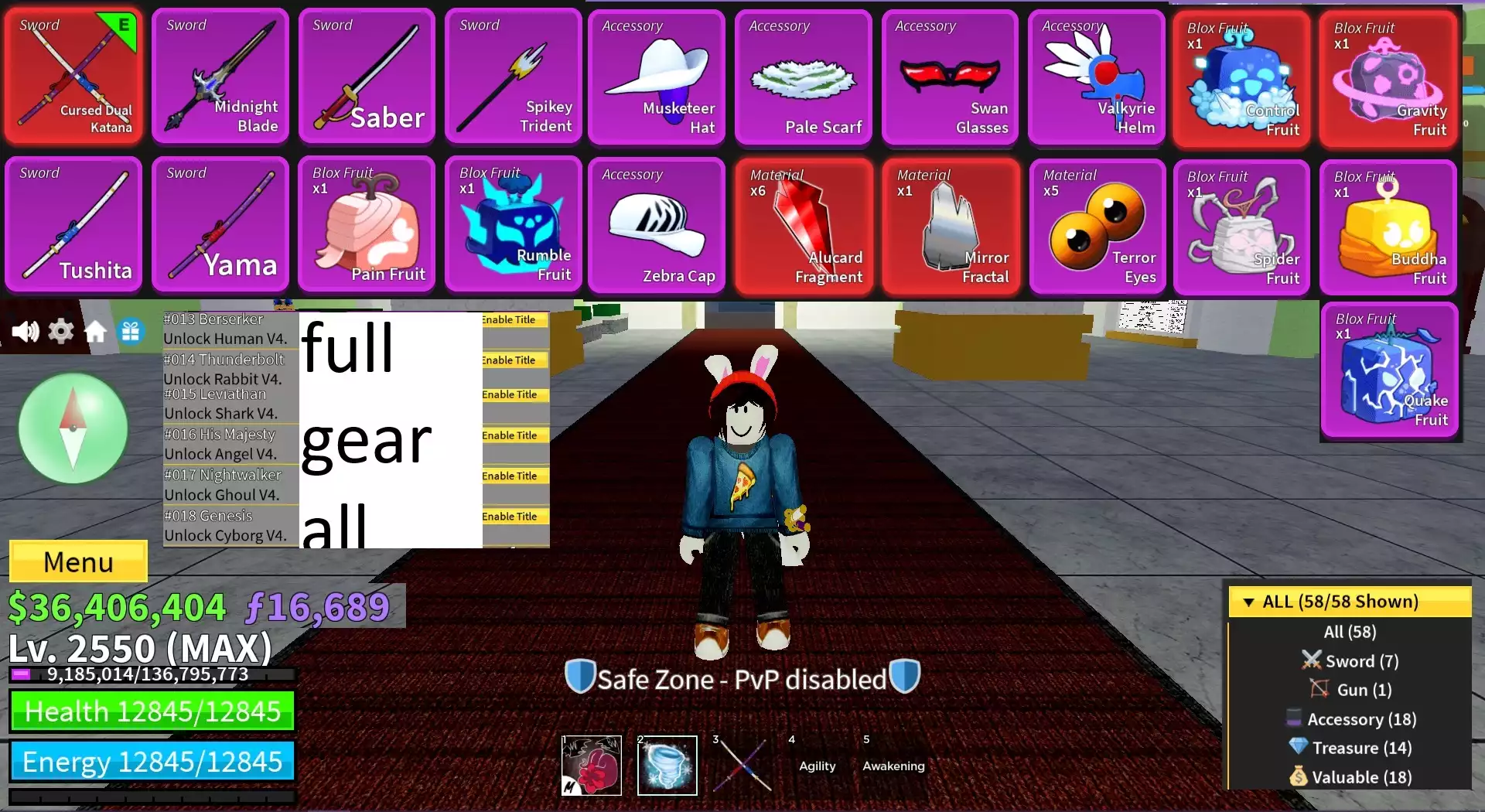 Meele Mới (Sanguine ART)+Full Tộc V4 Full Gear ALL