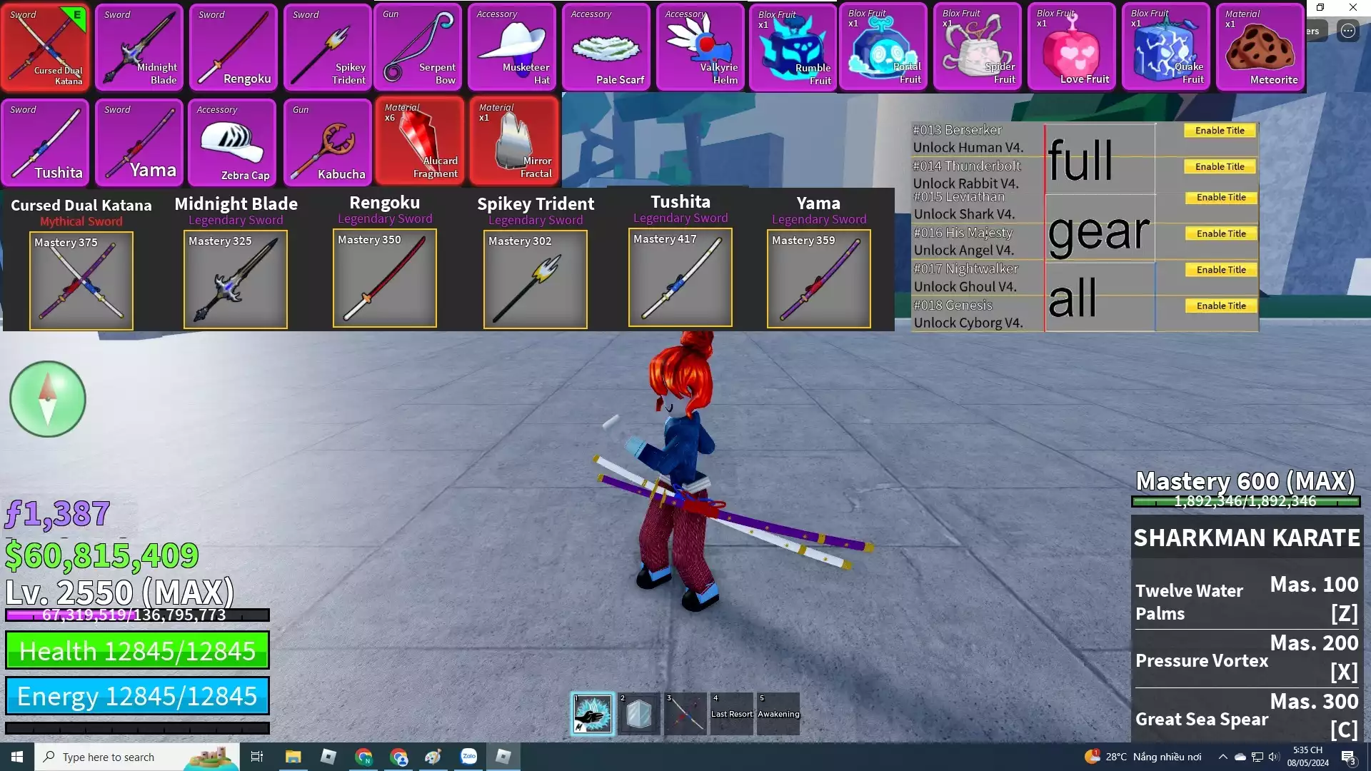 6 Tộc V4 Full GEAR ALL