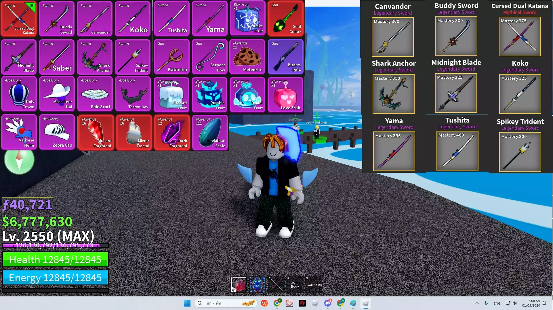 Meele Mới+Kitsune + 6 Tộc V4 Full Gear ( Human, Rabbit, Mink, Angel,Cyborg,Ghoul)