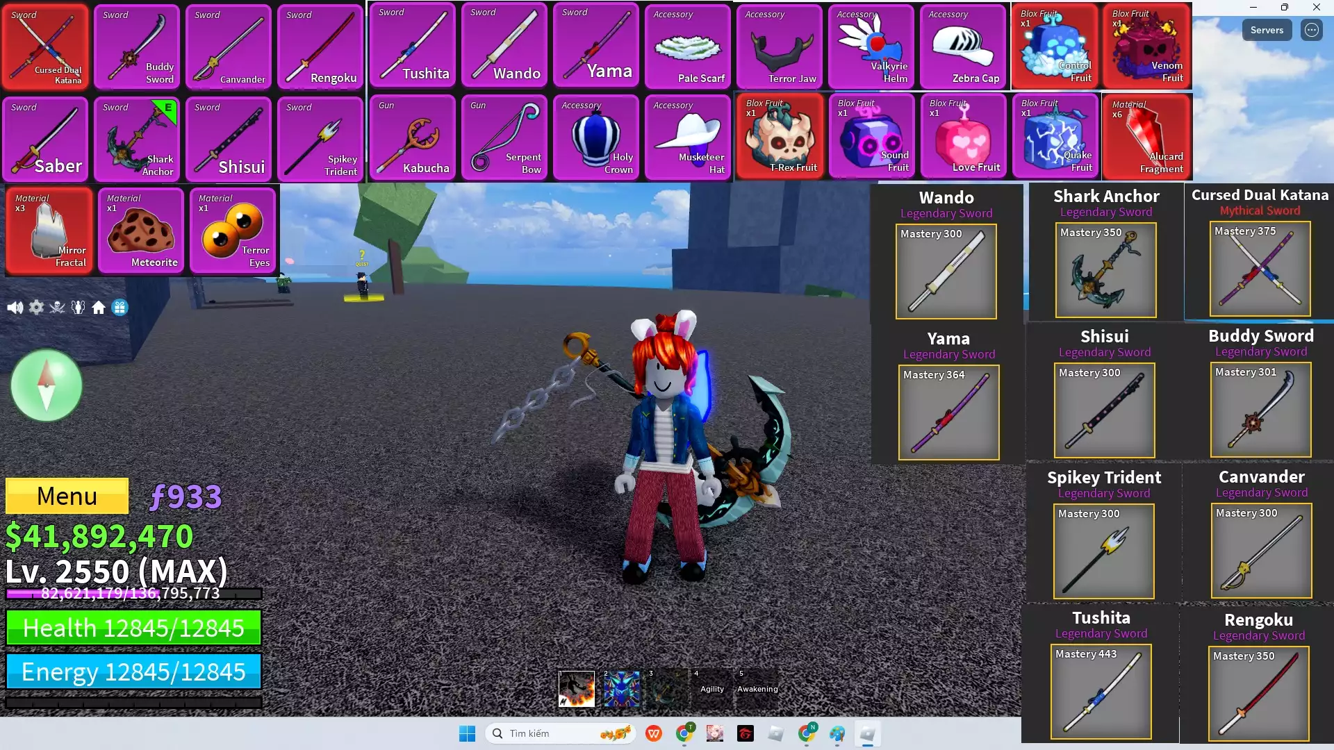 Meele Mới+Kitsune + 6 Tộc V4 Full Gear ( Human, Rabbit, Mink, Angel,Cyborg,Ghoul)