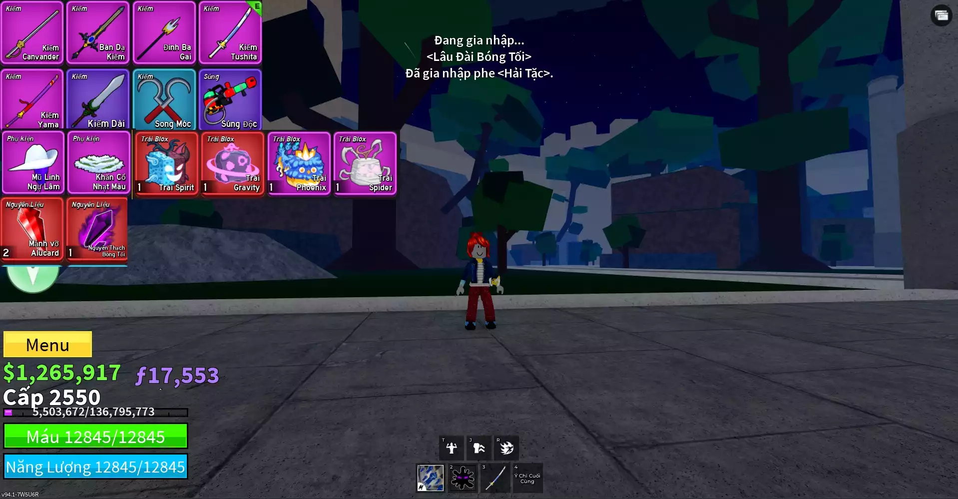 Acc nhiều Trái Đỏ Vip