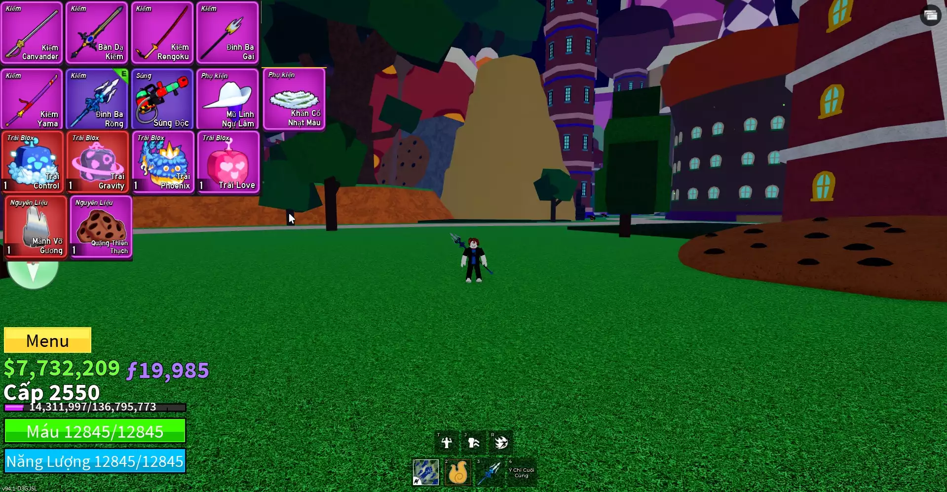 Acc nhiều Trái Đỏ Vip