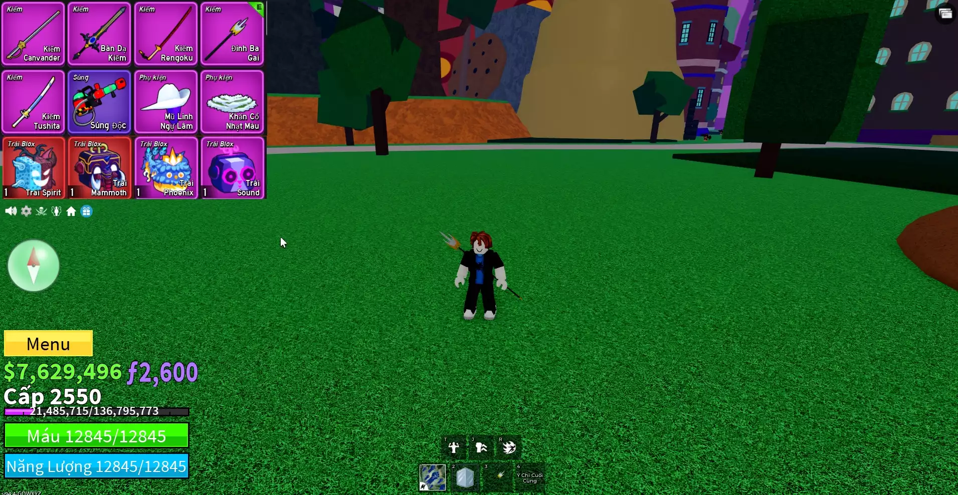 Acc nhiều Trái Đỏ Vip