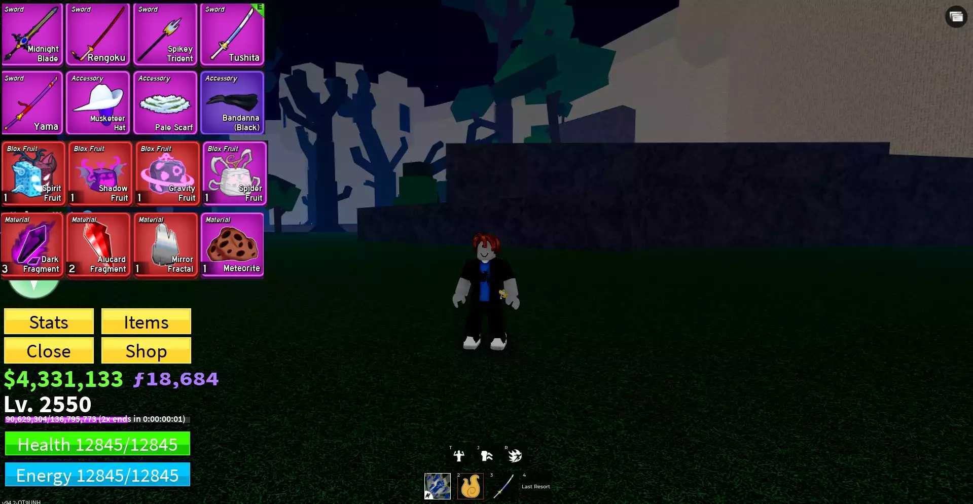 Acc nhiều Trái Đỏ Vip