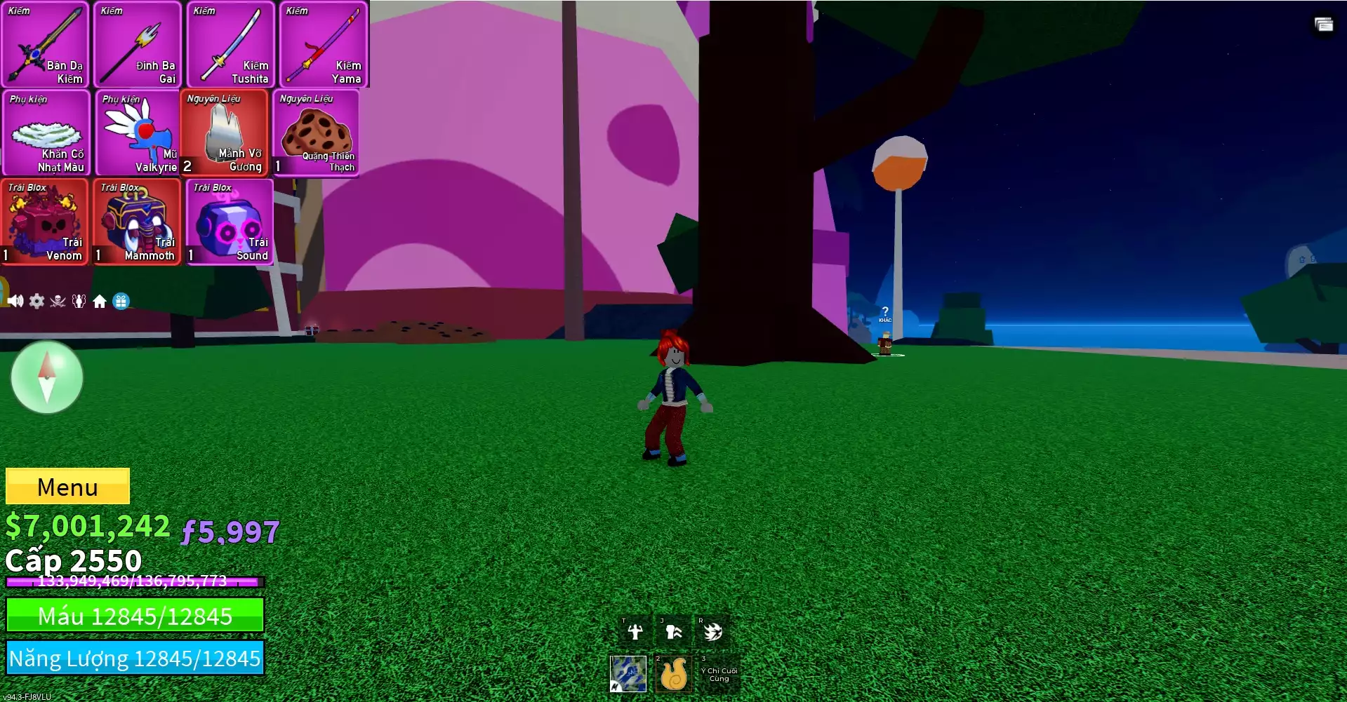 Acc nhiều Trái Đỏ Vip