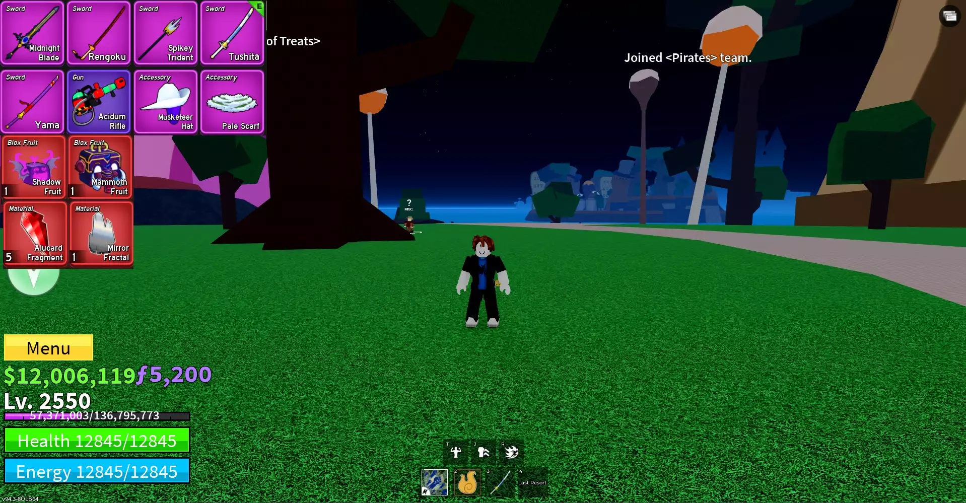 Acc nhiều Trái Đỏ Vip