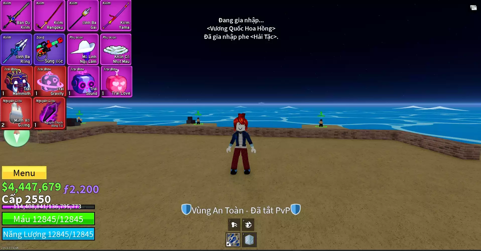 Acc nhiều Trái Đỏ Vip