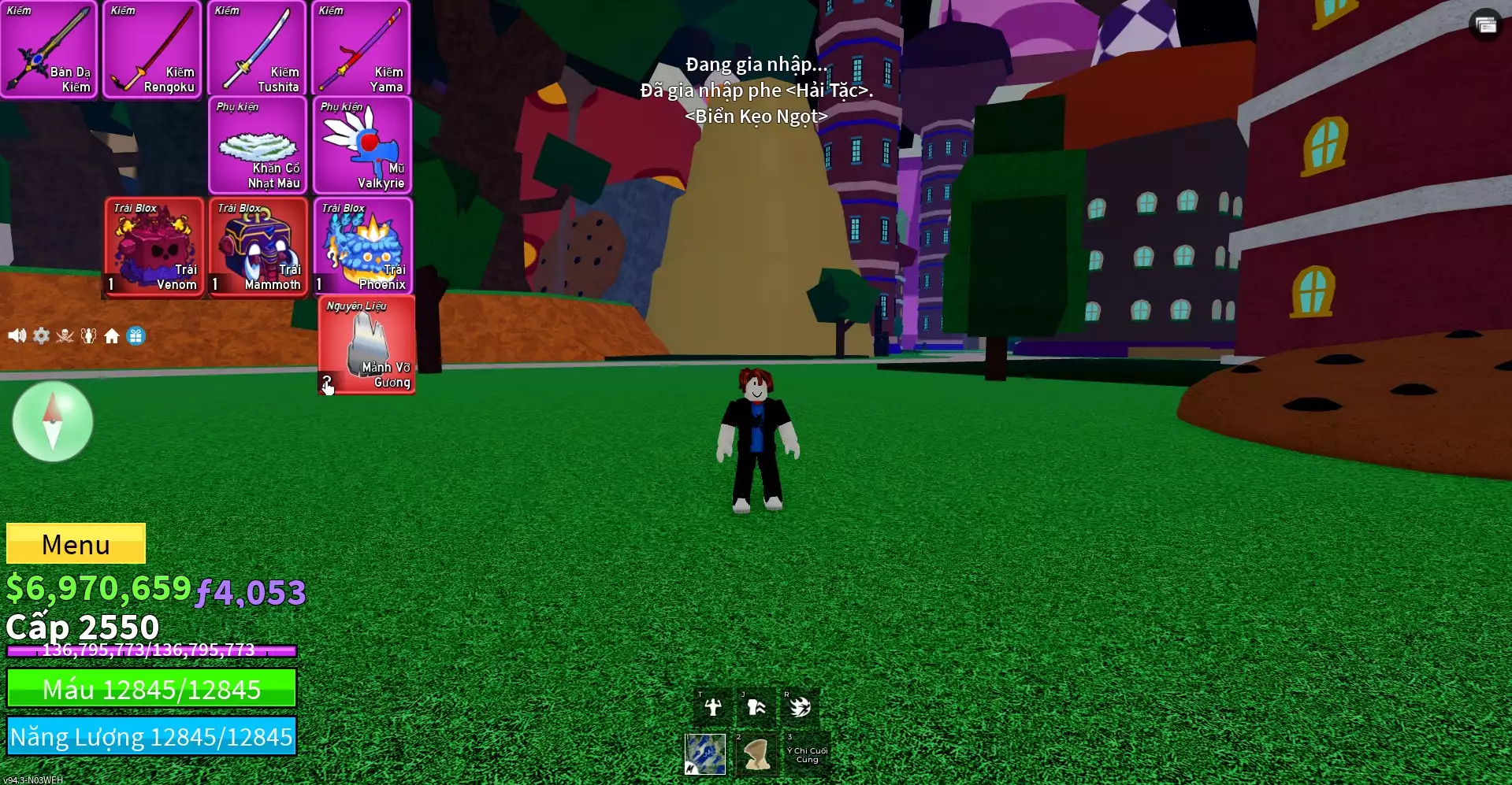 Acc nhiều Trái Đỏ Vip