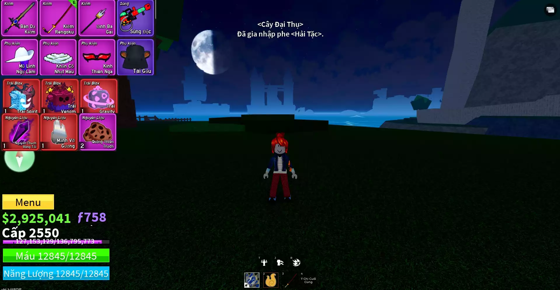 Acc nhiều Trái Đỏ Vip