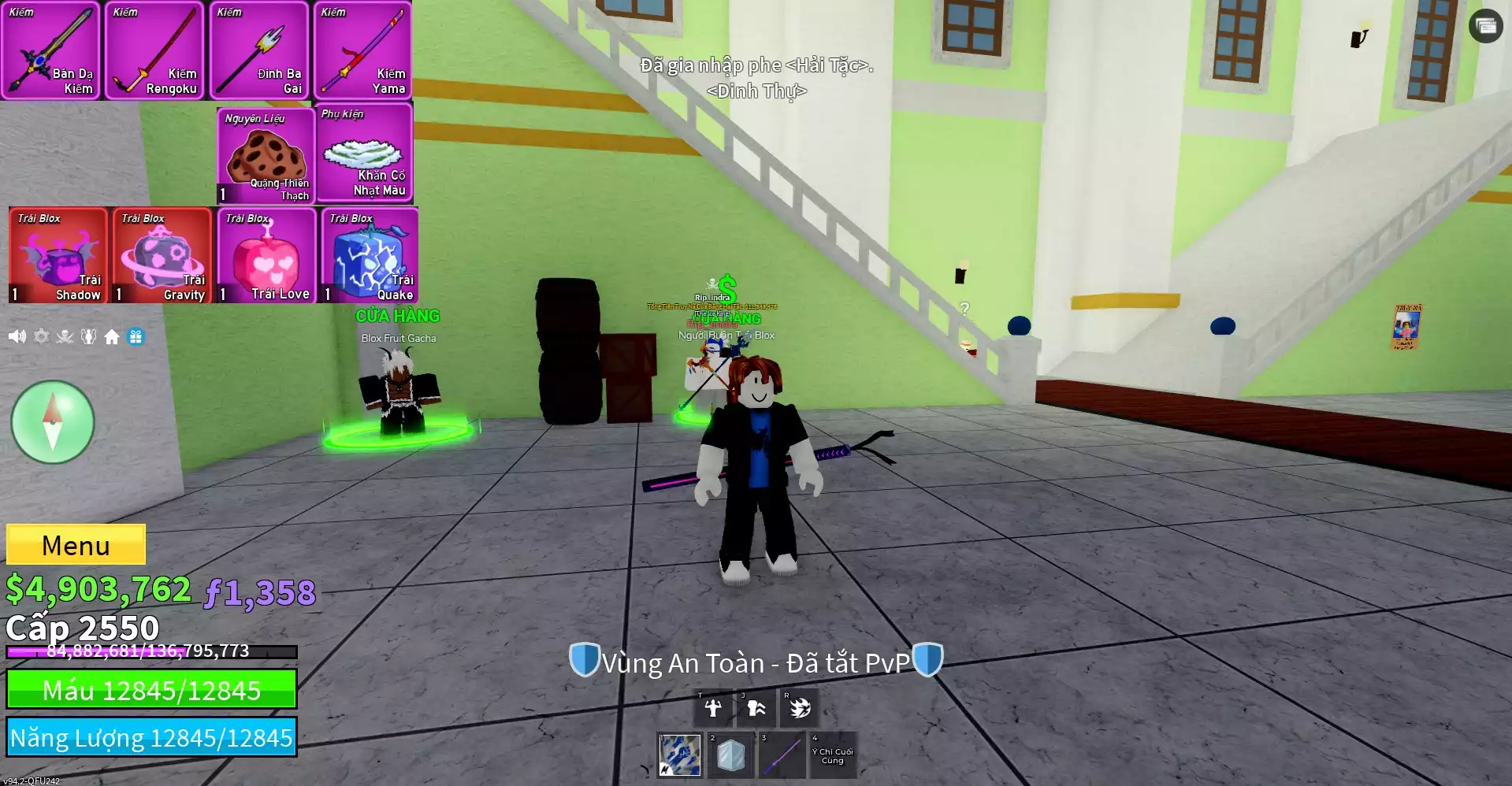 Acc nhiều Trái Đỏ Vip