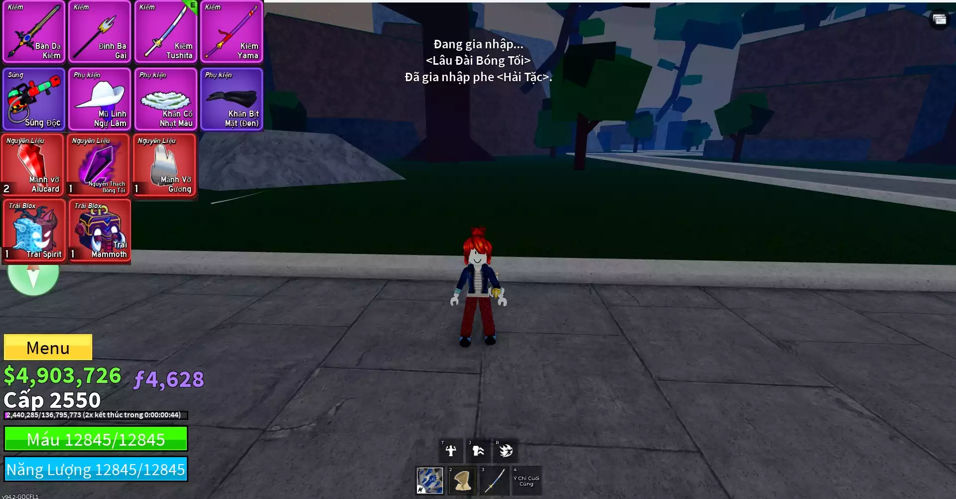 Acc nhiều Trái Đỏ Vip