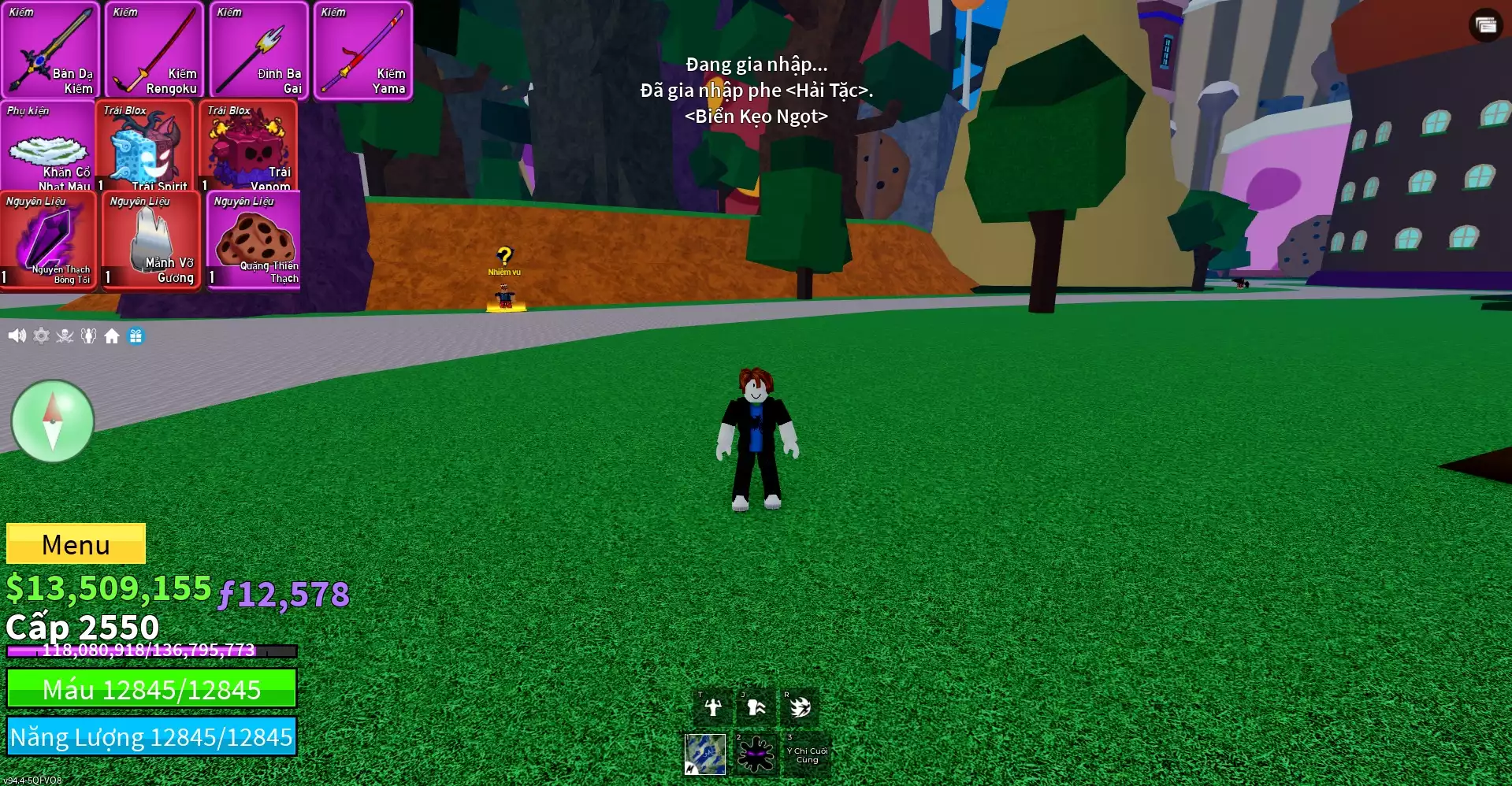 Acc nhiều Trái Đỏ Vip