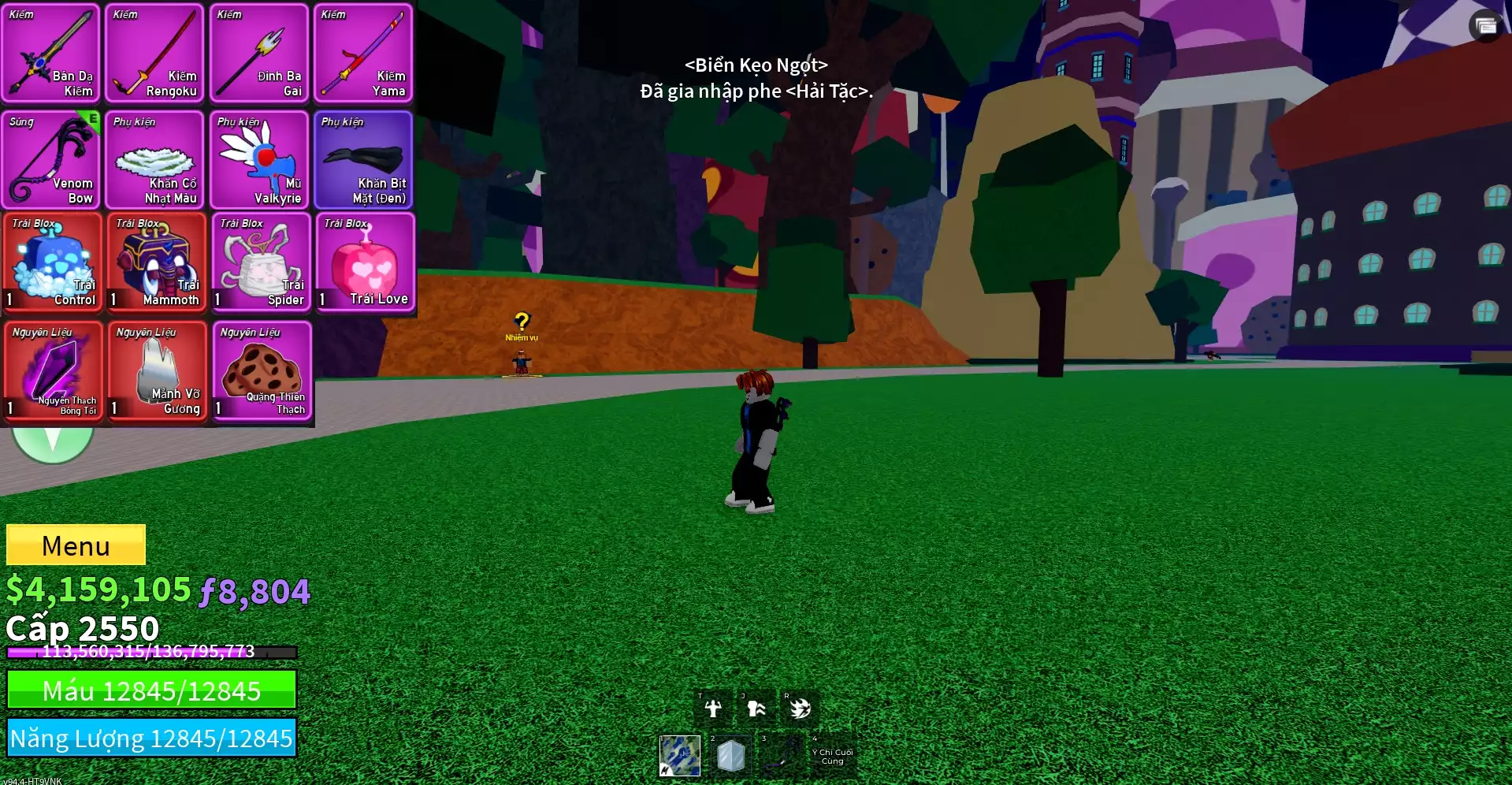 Acc nhiều Trái Đỏ Vip