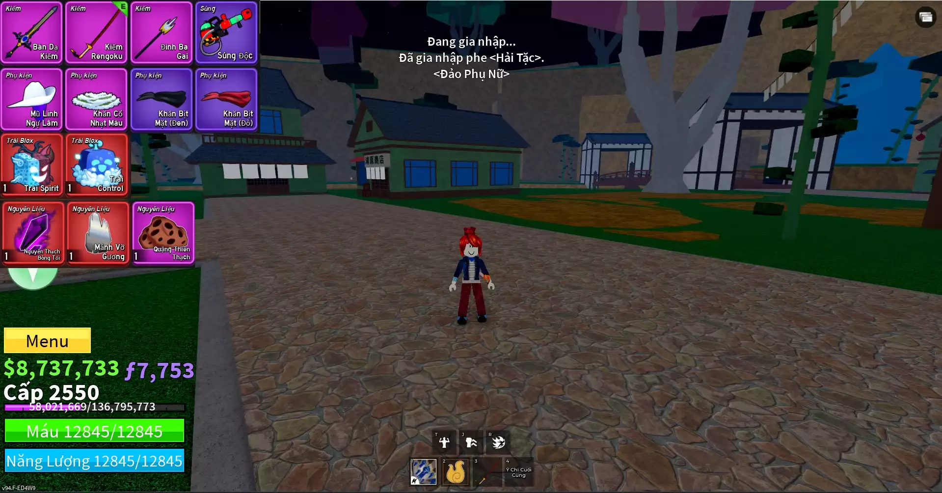 Acc nhiều Trái Đỏ Vip