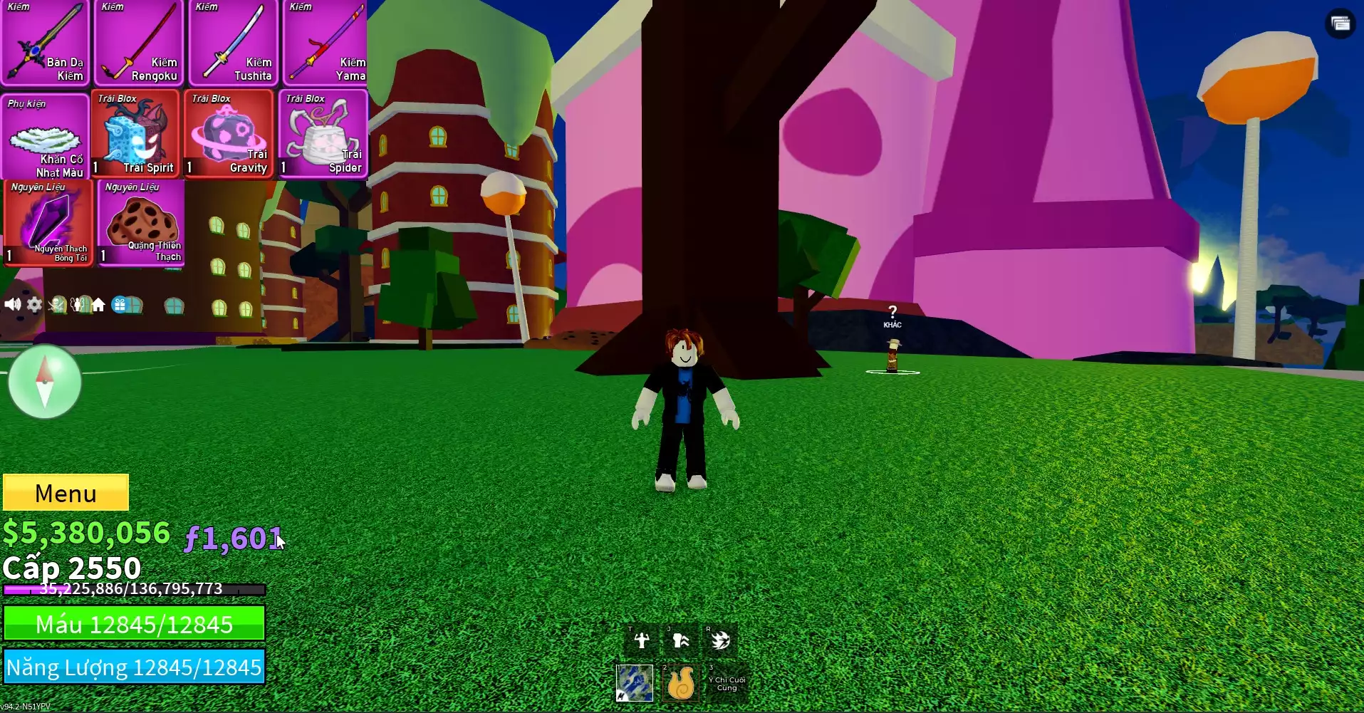 Acc nhiều Trái Đỏ Vip