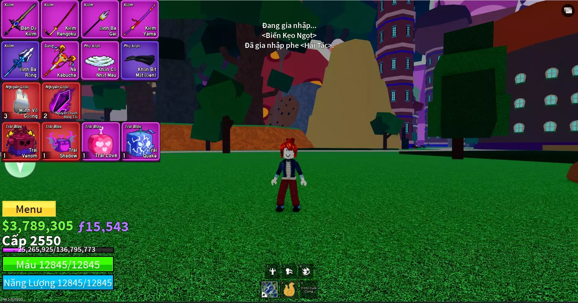 Acc nhiều Trái Đỏ Vip