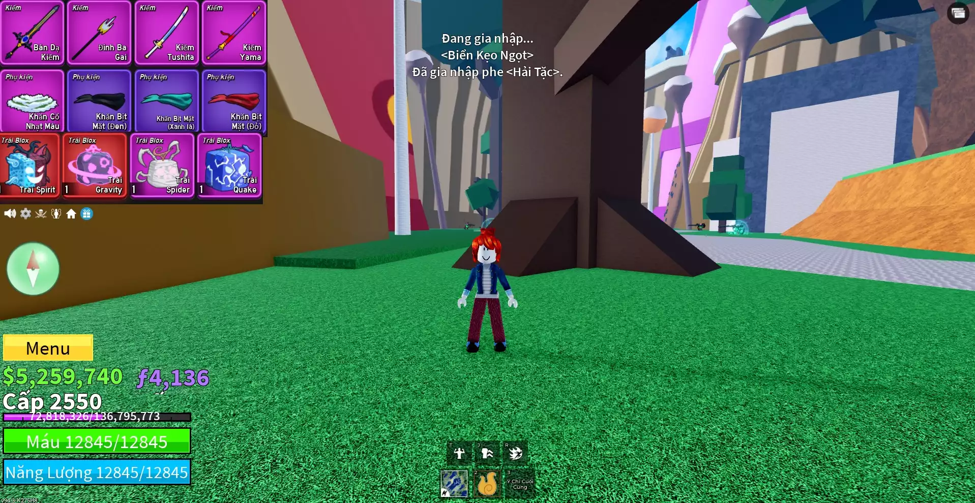 Acc nhiều Trái Đỏ Vip