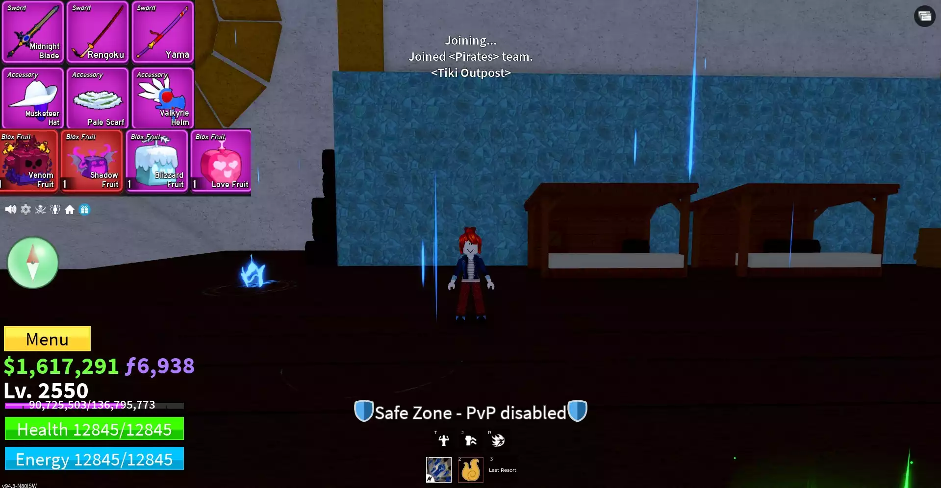 Acc nhiều Trái Đỏ Vip