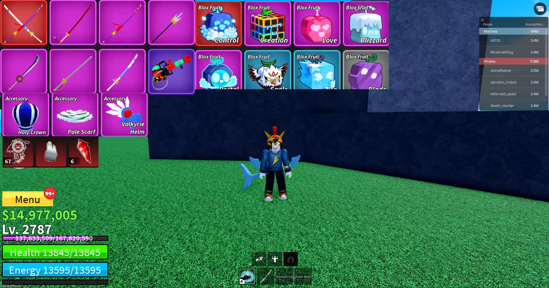 Godhuman + CDK + Cá (Shark) V4 Full Gear