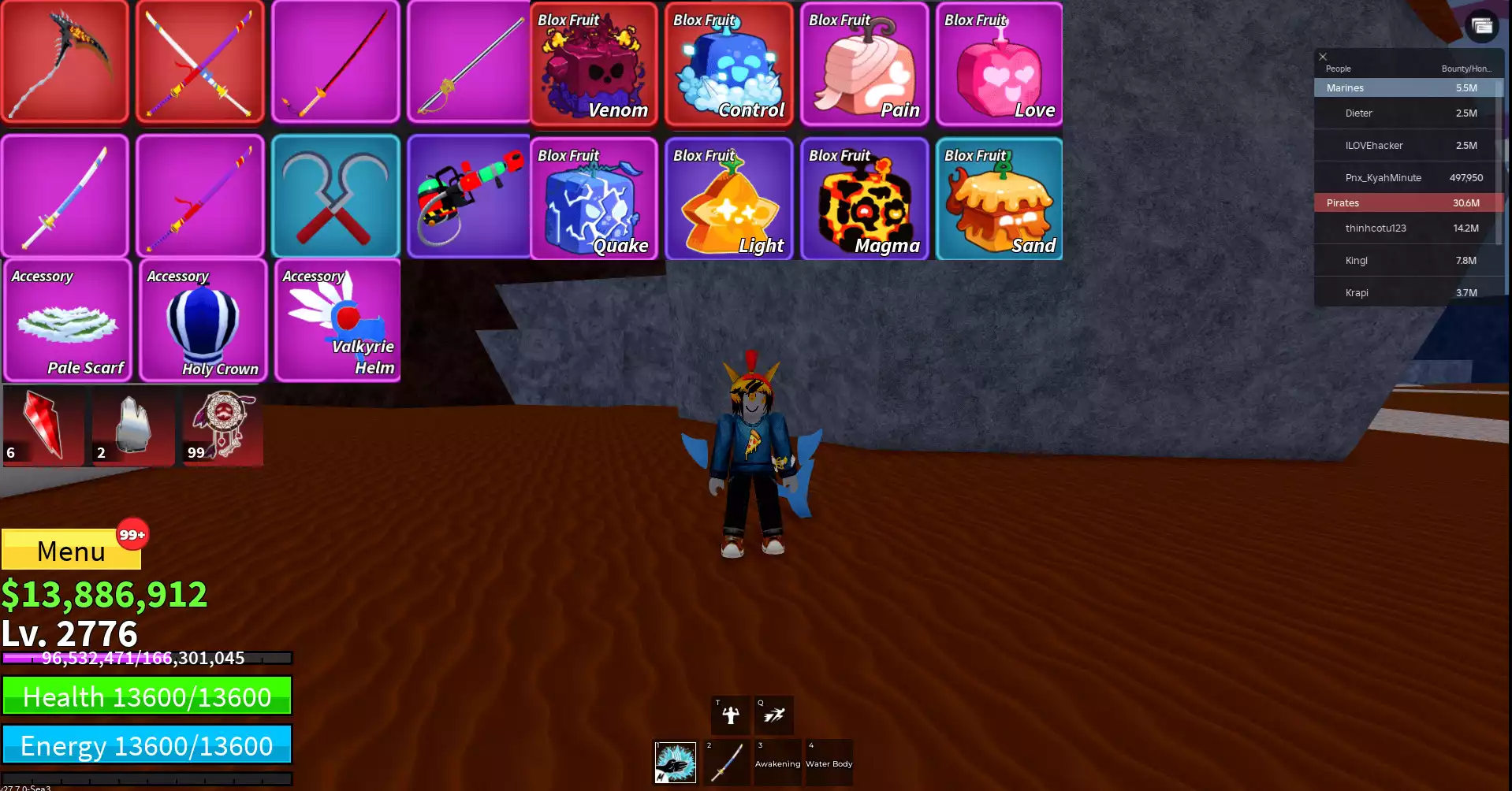 Godhuman + CDK + Cá (Shark) V4 Full Gear